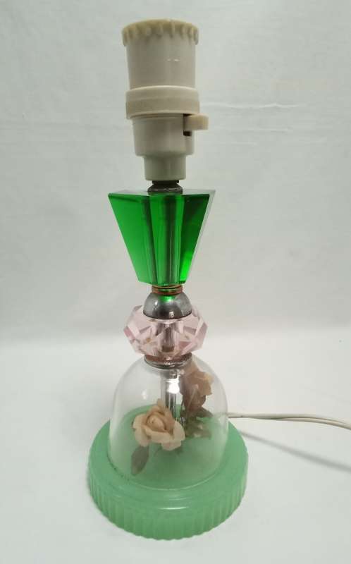 Circa 1960 or earlier art glass lamp base
