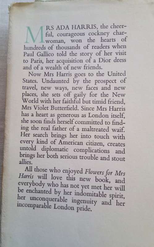 Mrs. Harris Goes to New York  by Paul Gallico