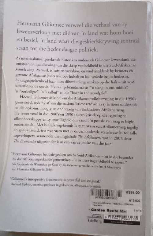 Historikus Hermann Giliomee - `n Outobiografie