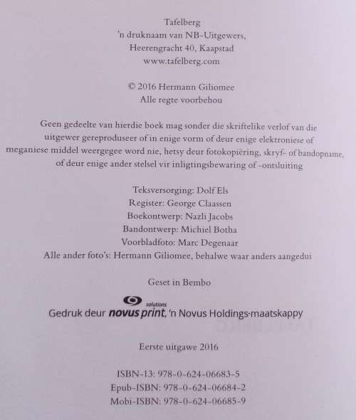 Historikus Hermann Giliomee - `n Outobiografie