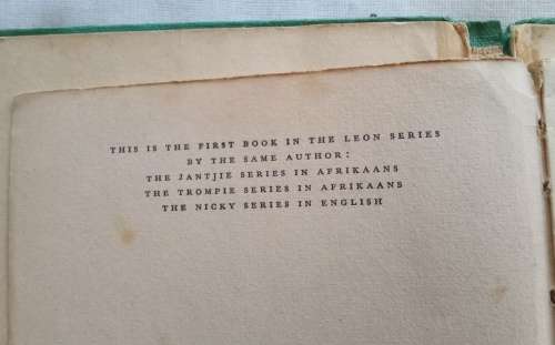 Leon at Clan College/Topsy Smith 1963 First edition