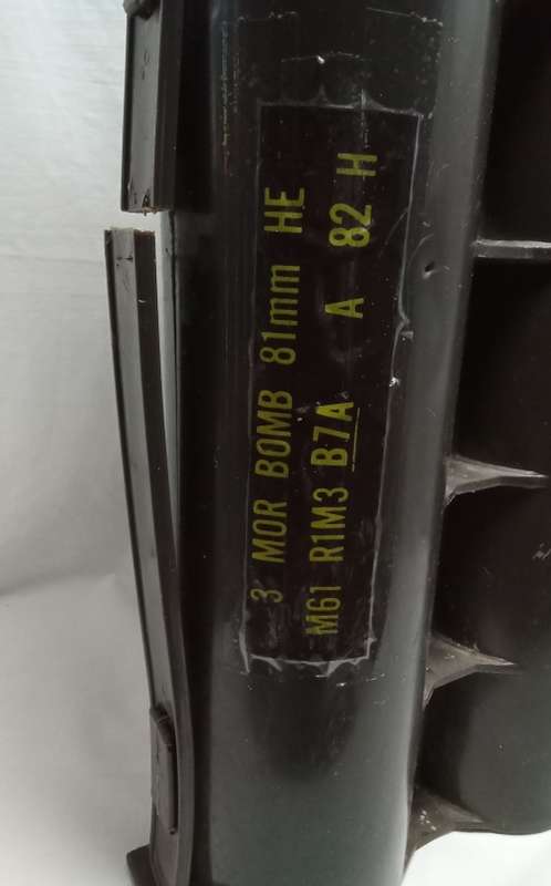 Vintage (empty) M61 Mortar Canister