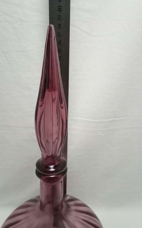 Fabulous Vintage aubergine genie bottle