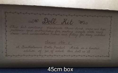 Bartholomina porcelain doll kit, Doll 11