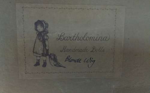 Bartholomina porcelain doll assembled, Doll 5