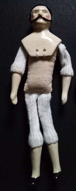 Miniature Bartholomina porcelain doll family of five