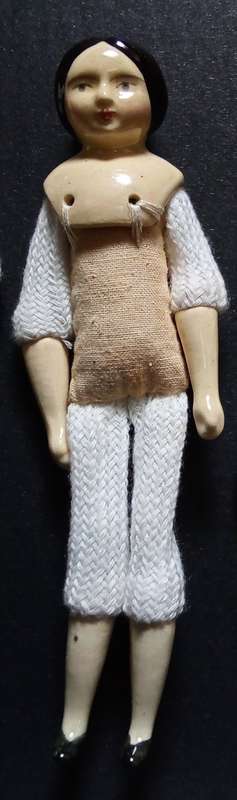 Miniature Bartholomina porcelain doll family of five