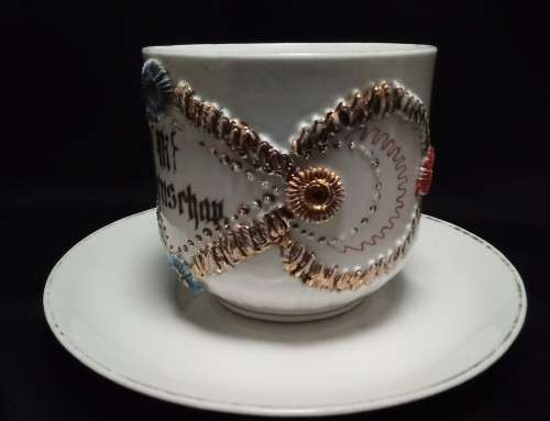 Lovely detailed antique german tea cup