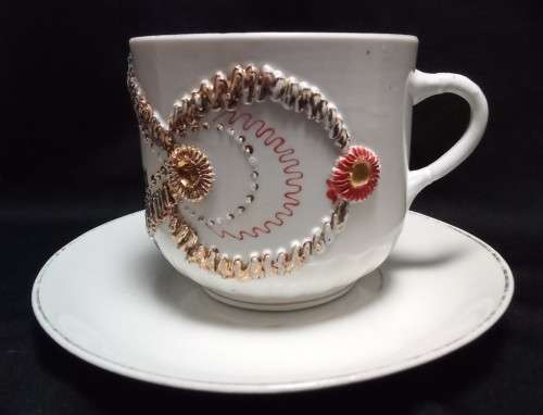 Lovely detailed antique german tea cup