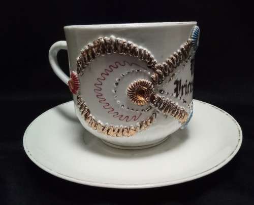 Lovely detailed antique german tea cup