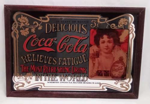 Lovely collectible vintage Coca cola mirror