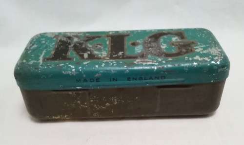 Vintage K.L.G Spark PLUG TIN