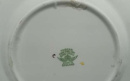 Two exquisite TUSCAN FINE ENGLISH BONE CHINA side plates