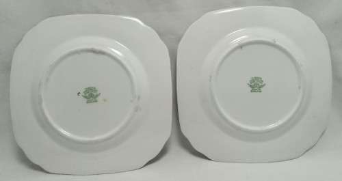 Two exquisite TUSCAN FINE ENGLISH BONE CHINA side plates