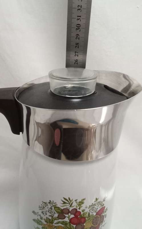 Vintage Corning Ware Spice Of Life Stove Top Le Cafe 10 Cup Coffee Percolator