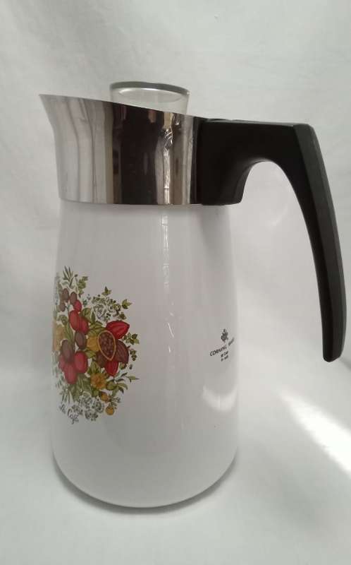 Vintage Corning Ware Spice Of Life Stove Top Le Cafe 10 Cup Coffee Percolator