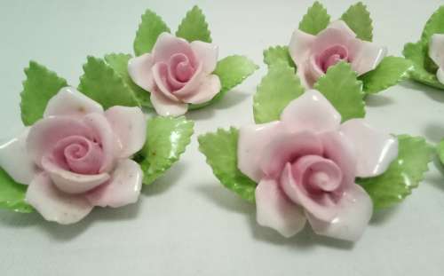 Vintage Royal Adderley Floral bone china place card holders
