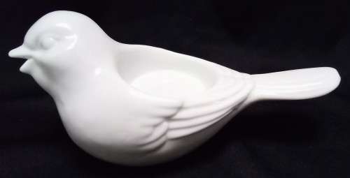 Very cute pair of snow white birdie candle holders