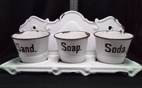 Very old enamel Laundry set