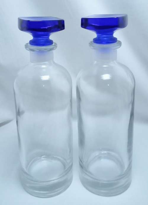 Vintage Bormioli Rocco Ibisco Decanter pair - made in Italy