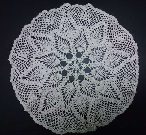 Beautiful vintage crocheted round doily