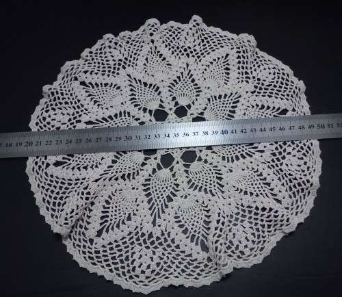 Beautiful vintage crocheted round doily