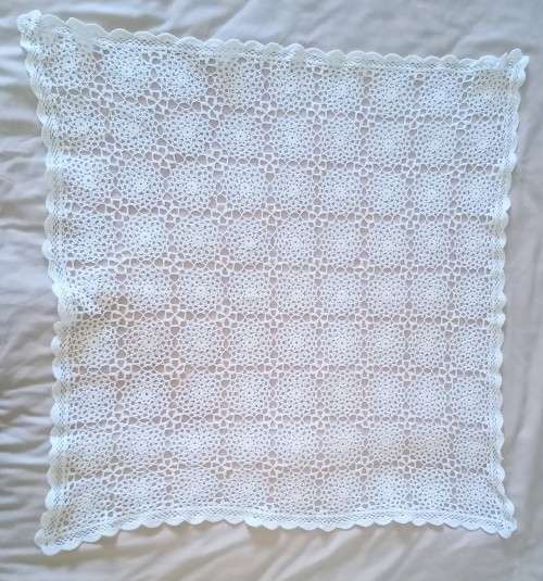 Exquisite vintage crocheted tablecloth