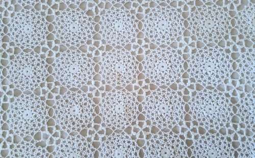 Exquisite vintage crocheted tablecloth