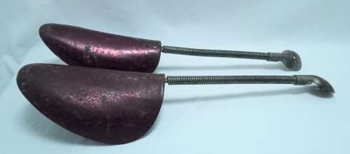 Pair of Vintage metal shoe keepers
