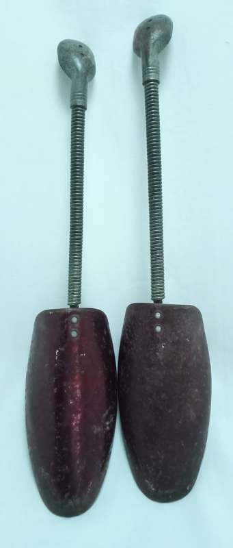 Pair of Vintage metal shoe keepers