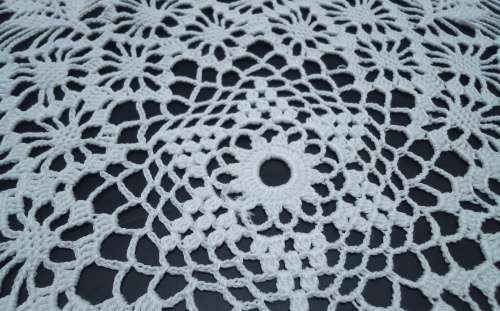 Beautiful vintage round doily