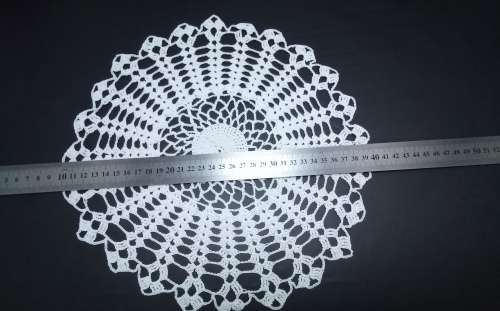 Lovely crocheted vintage round doily