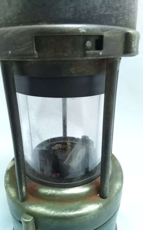 Vintage `Victor Kent Wolf` miner`s lamp