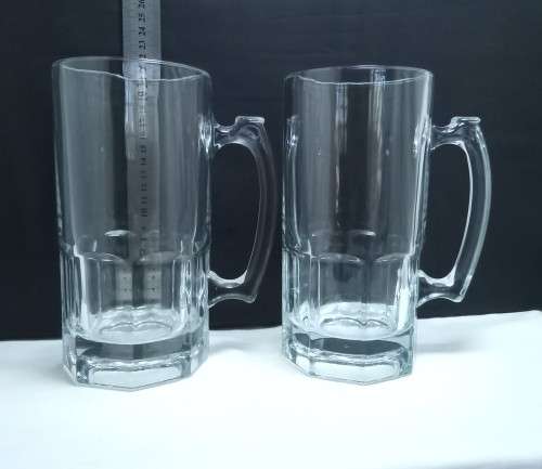 Two very impressive 1 liter Beer mugs