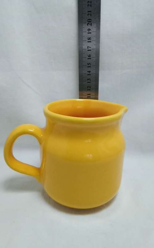 Gorgeous vintage Waechtersbach bright yellow ceramic jug
