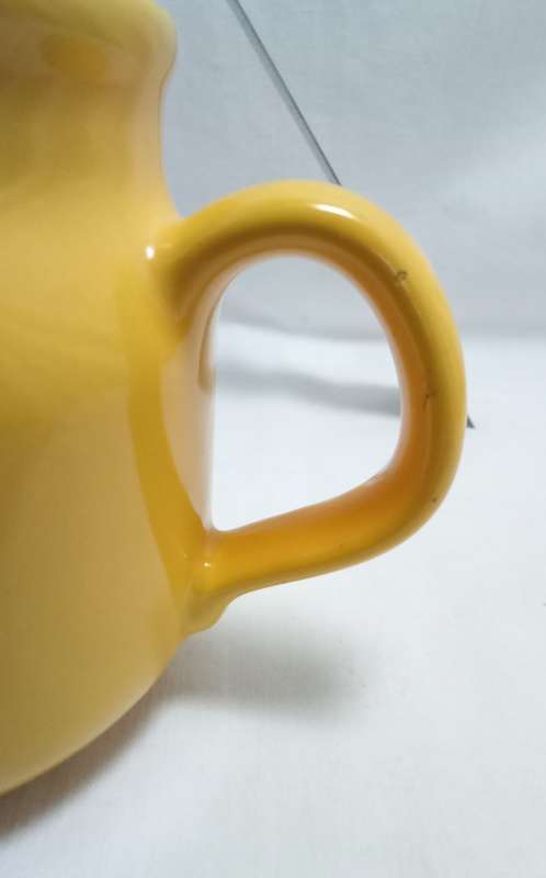 Gorgeous vintage Waechtersbach bright yellow ceramic jug