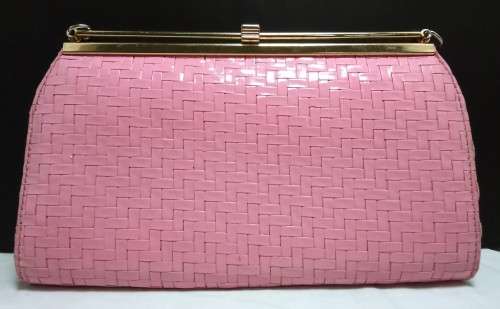 Gorgeous pink vintage clutch by Pointer