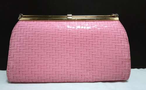 Gorgeous pink vintage clutch by Pointer