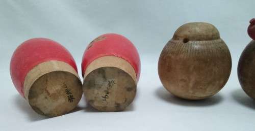 Two Vintage Japanese made kokesji dolls