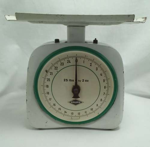 Vintage enamel Krupps kitchen scale - made in Germany