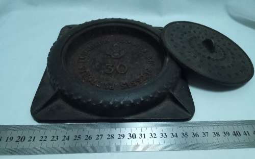 Vintage Pretoria Foundries manhole ashtray