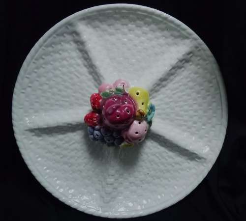 Absolutely gorgeous vintage Balboa platter with toothpick holder centre