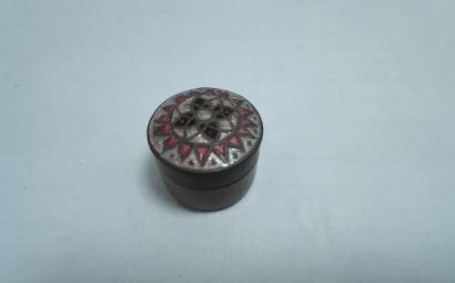 Beautiful tiny cloisonne metal container