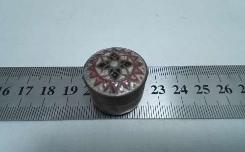 Beautiful tiny cloisonne metal container