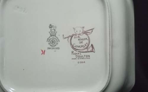 Royal Doulton Sir Roger De Coverley Display bowl No D5814 Lawn Bowls