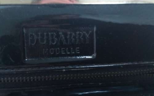 Stunning vintage Dubarry Modelle 1960`s black patent leather handbag