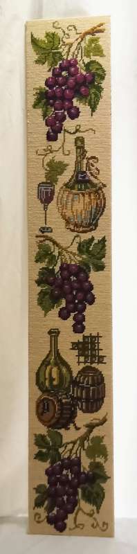 Vintage unframed wine/grape themed tapestry