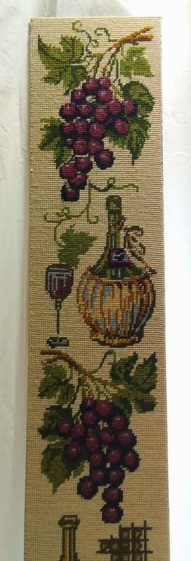 Vintage unframed wine/grape themed tapestry
