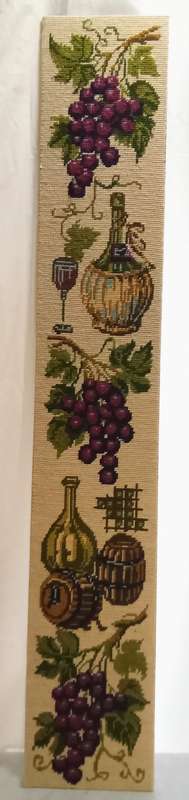 Vintage unframed wine/grape themed tapestry