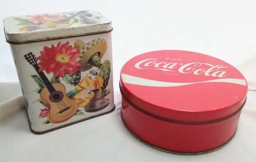Two lovely vintage tins